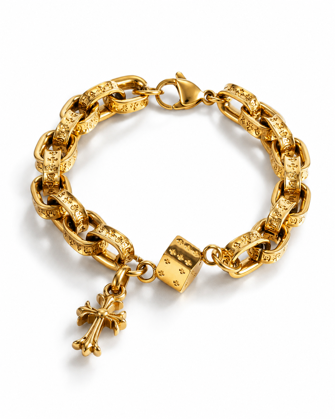 Dice Cross Bracelet