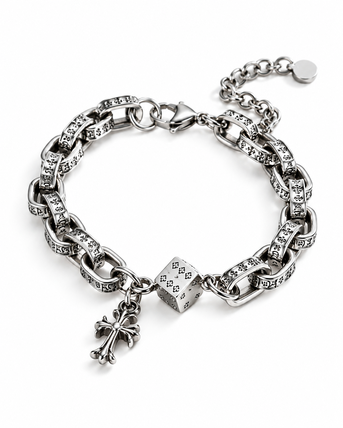 Dice Cross Bracelet